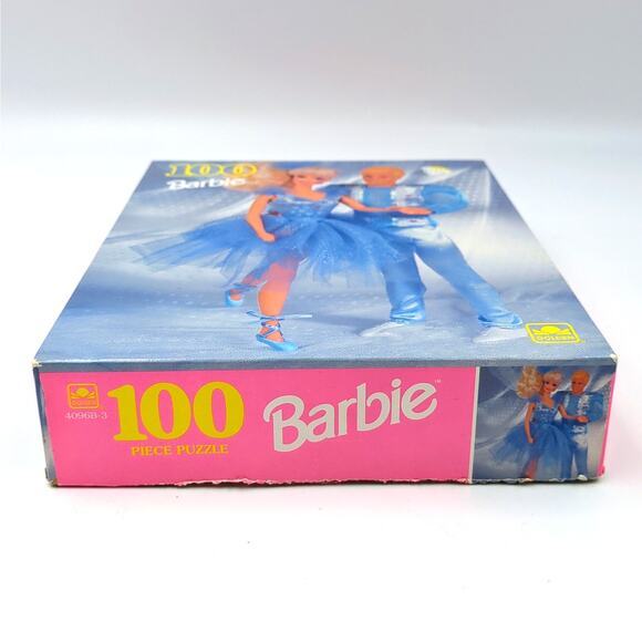 Barbie & Ken Ballerina Dance 100 Pcs Jigsaw Puzzle 1993 Golden Complete 11.5x15" - Picture 3 of 5